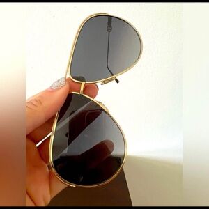 Dior Gold Aviator Sunglasses